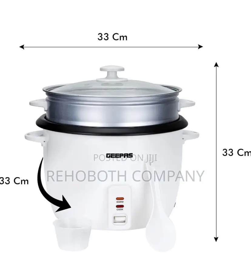 Geepas Rice Cooker Steamer 2.8 Liters