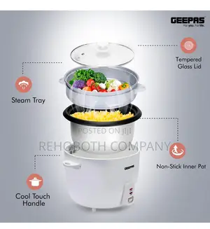 Geepas Rice Cooker Steamer 2.8 Liters