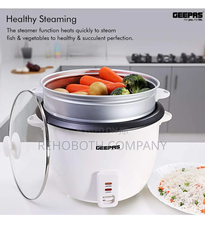 Geepas Rice Cooker Steamer 2.8 Liters