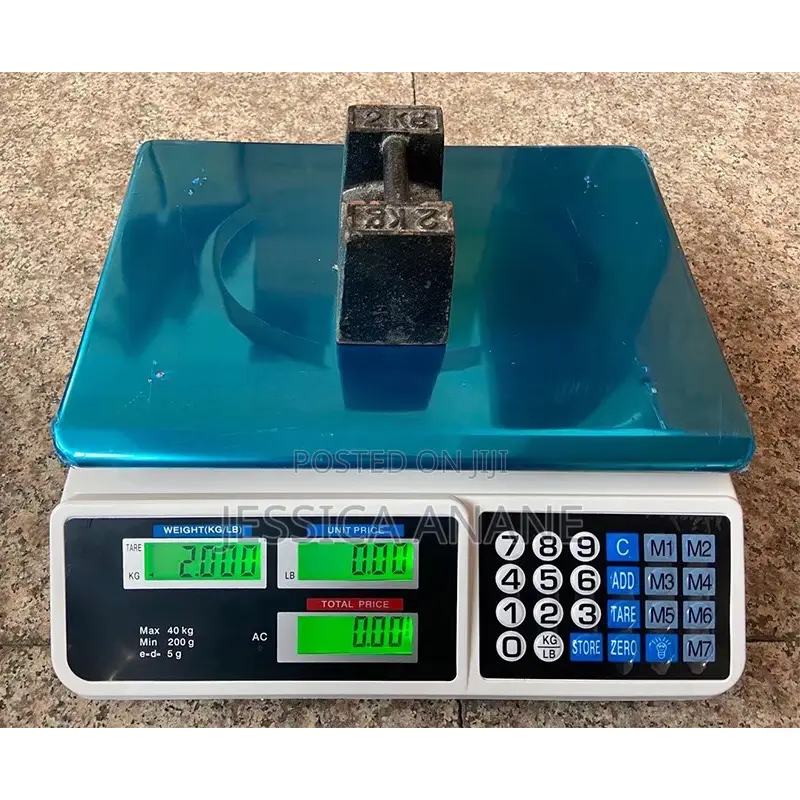 Digital Pricing Scale 40kg Max Weight