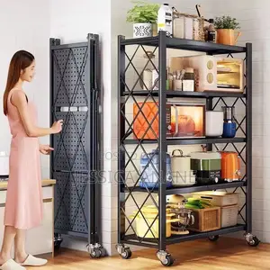 Kitchen Shelves Rack With Wheels