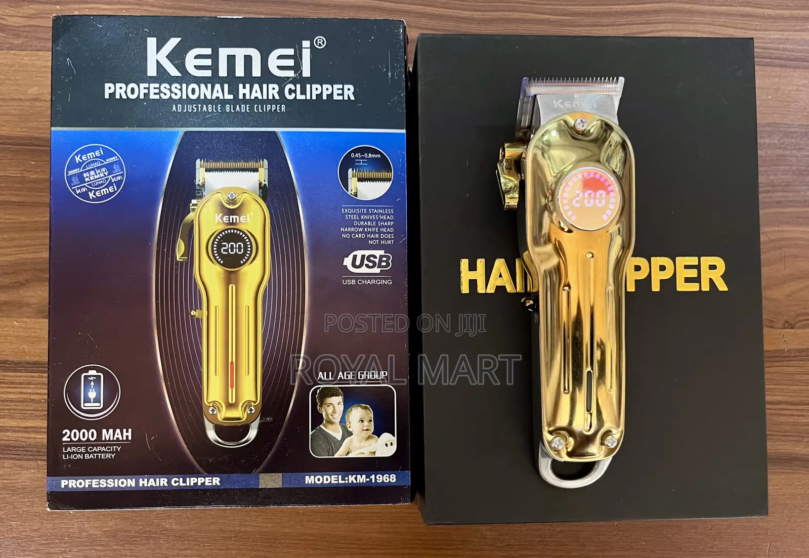 Kemei Gold Professional Hair Clipper
