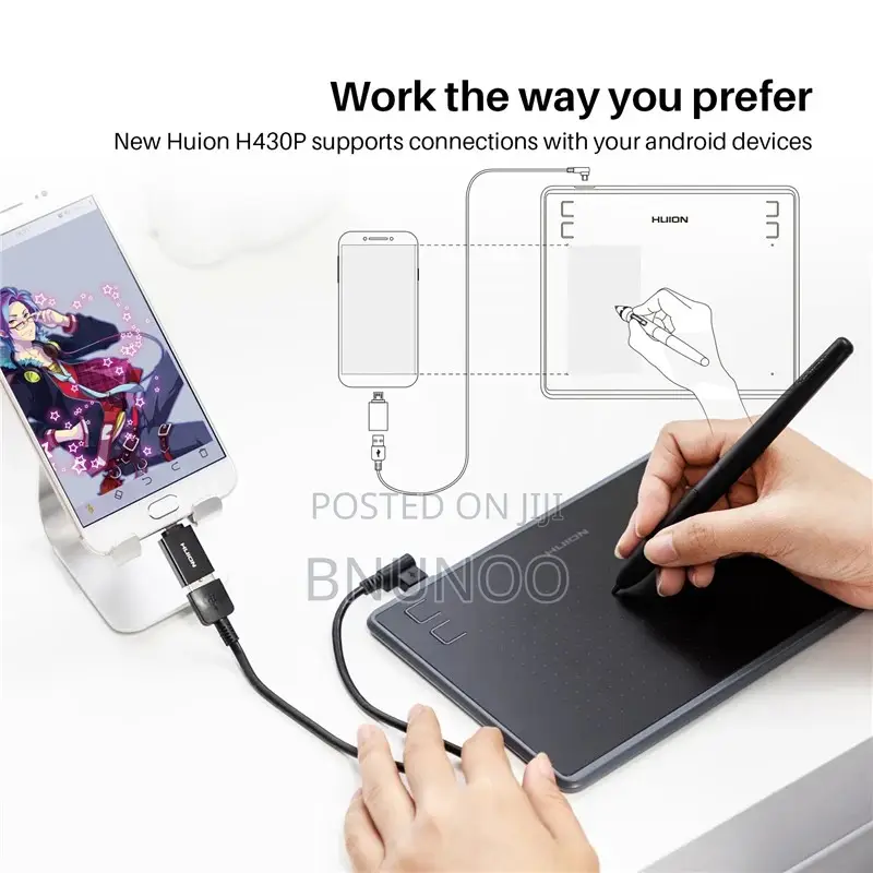 Huion Inspiroy H430p Battery Free Pen Tablet