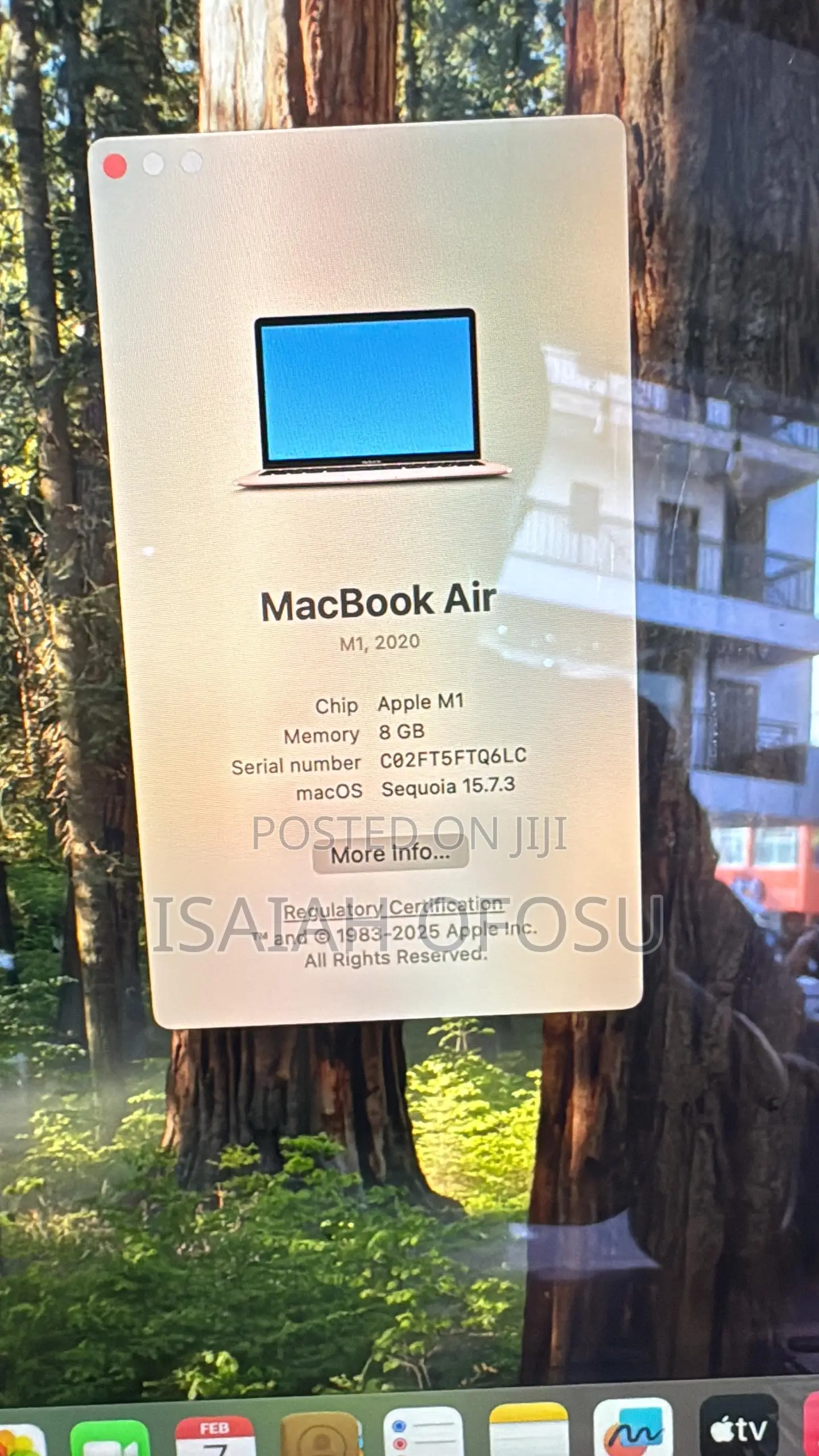 Laptop Apple MacBook Air 8GB Apple M1 SSD 256GB