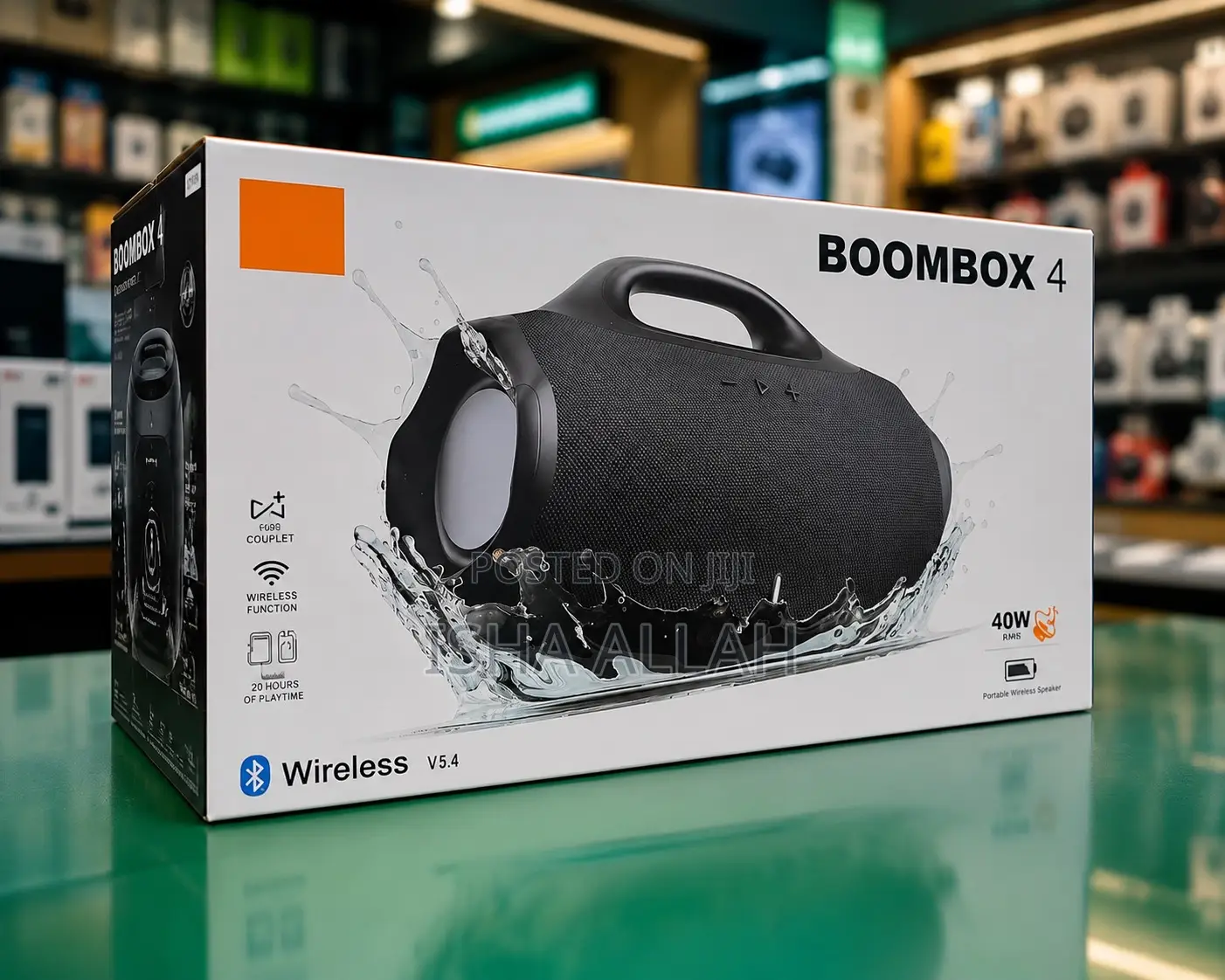 Boombox 4 — Waterproof. Wireless. Unstoppable