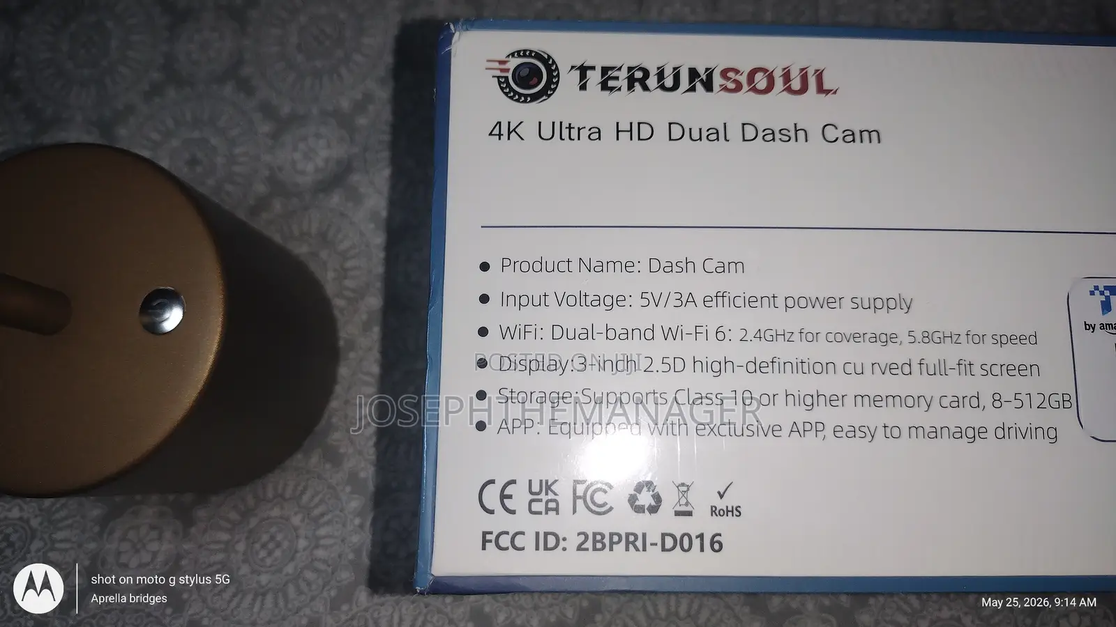 Front and Rear Dash Cam