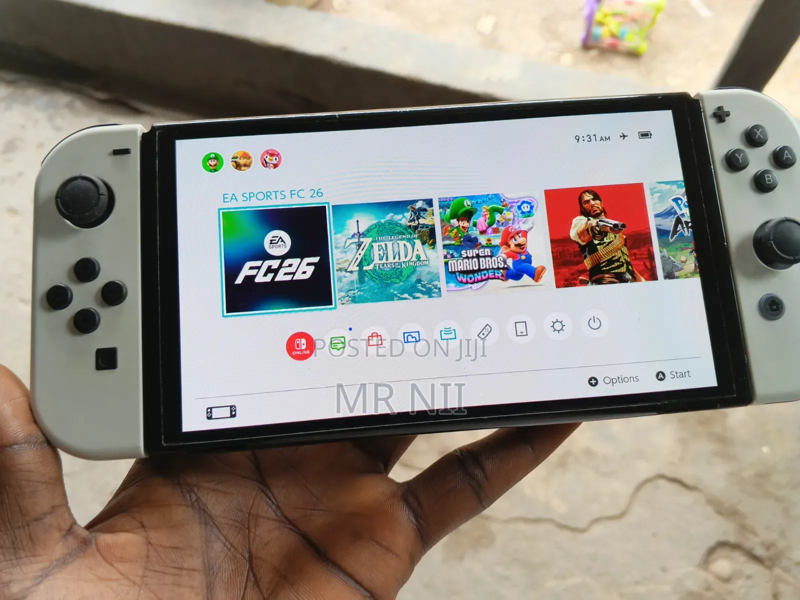Nintendo Switch Oled With 10 Games