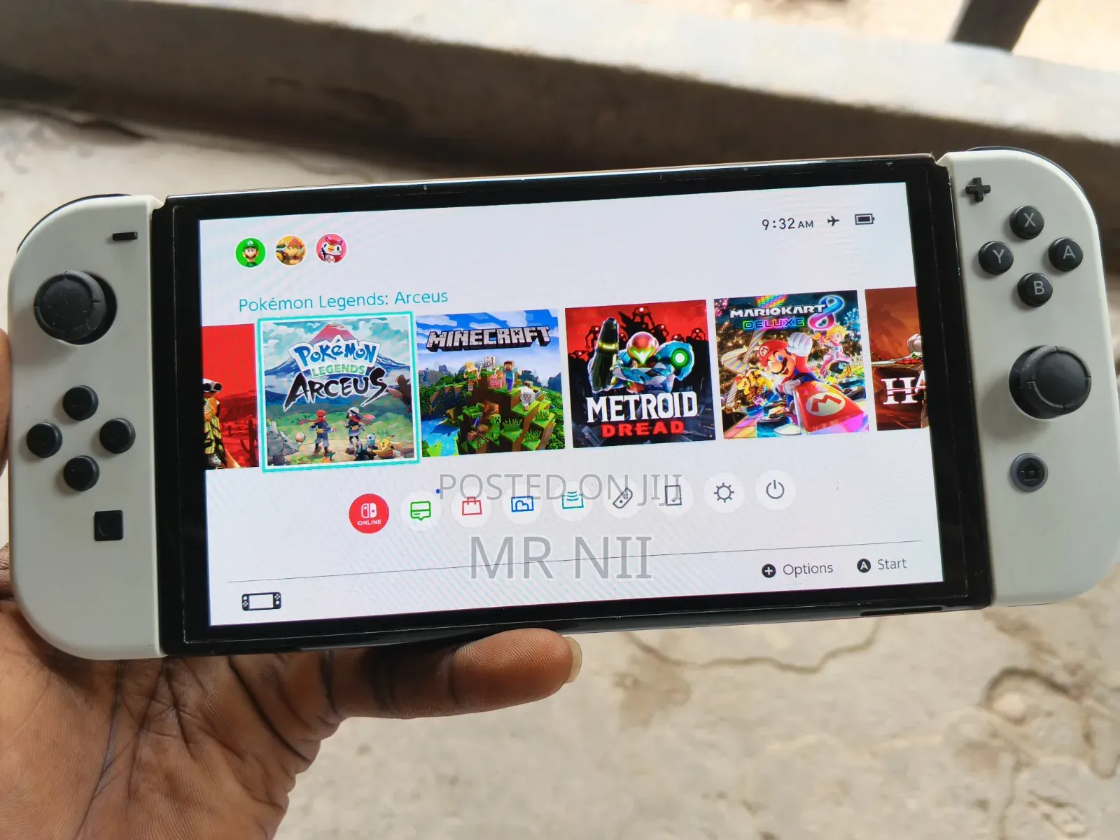 Nintendo Switch Oled With 10 Games