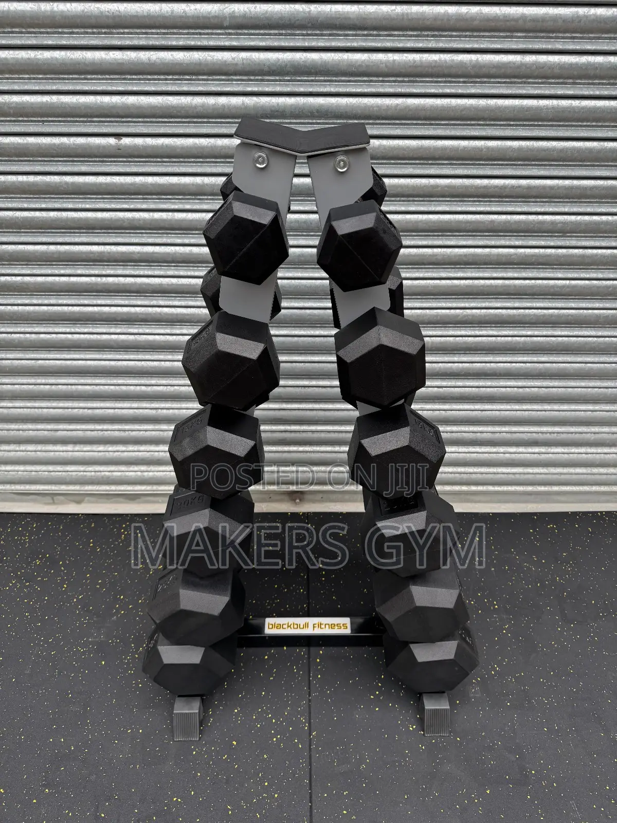 5-30kg Hex Dumbbells Set Vertical Rack.(210kg)