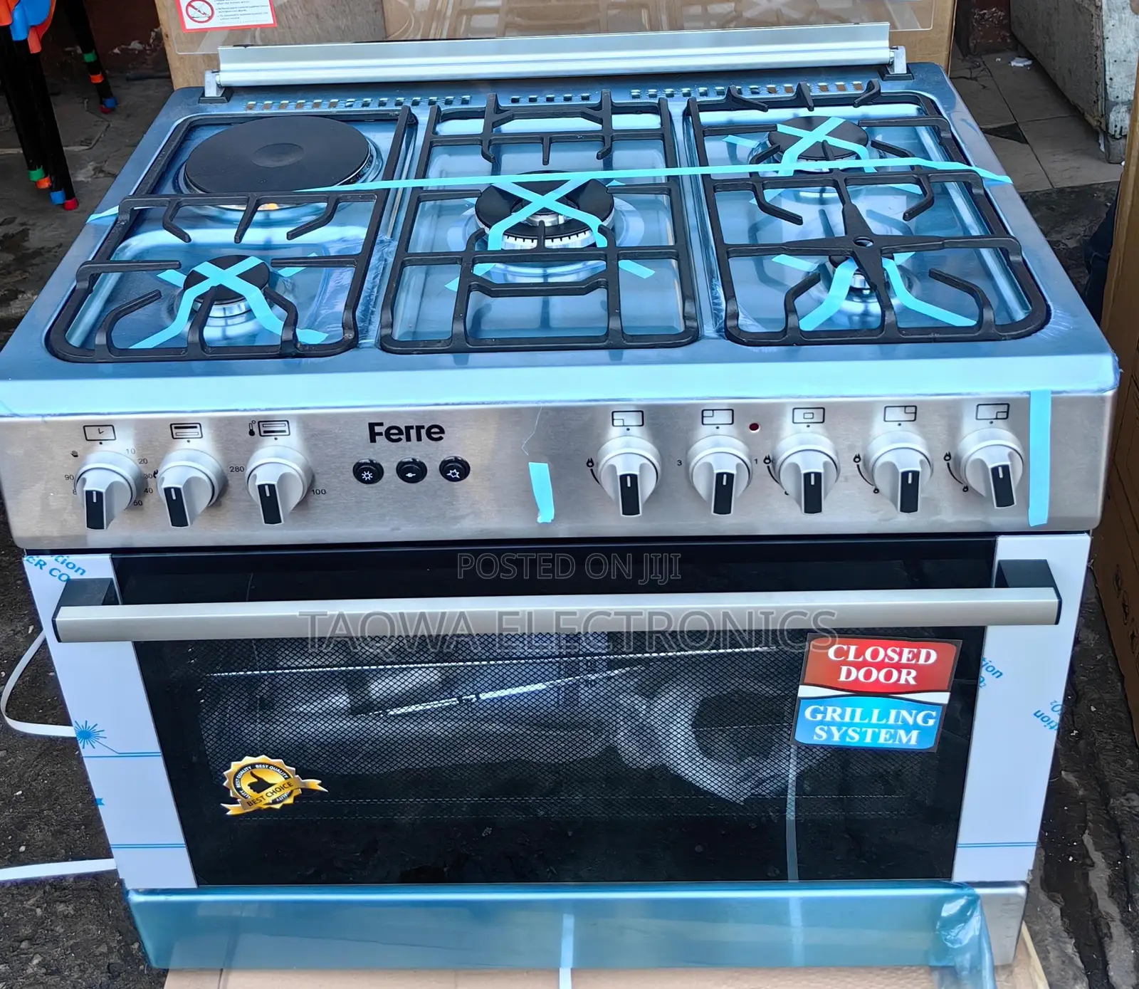 Ferr 1 Electric 4 Gas 5 Burner Gas Cooker