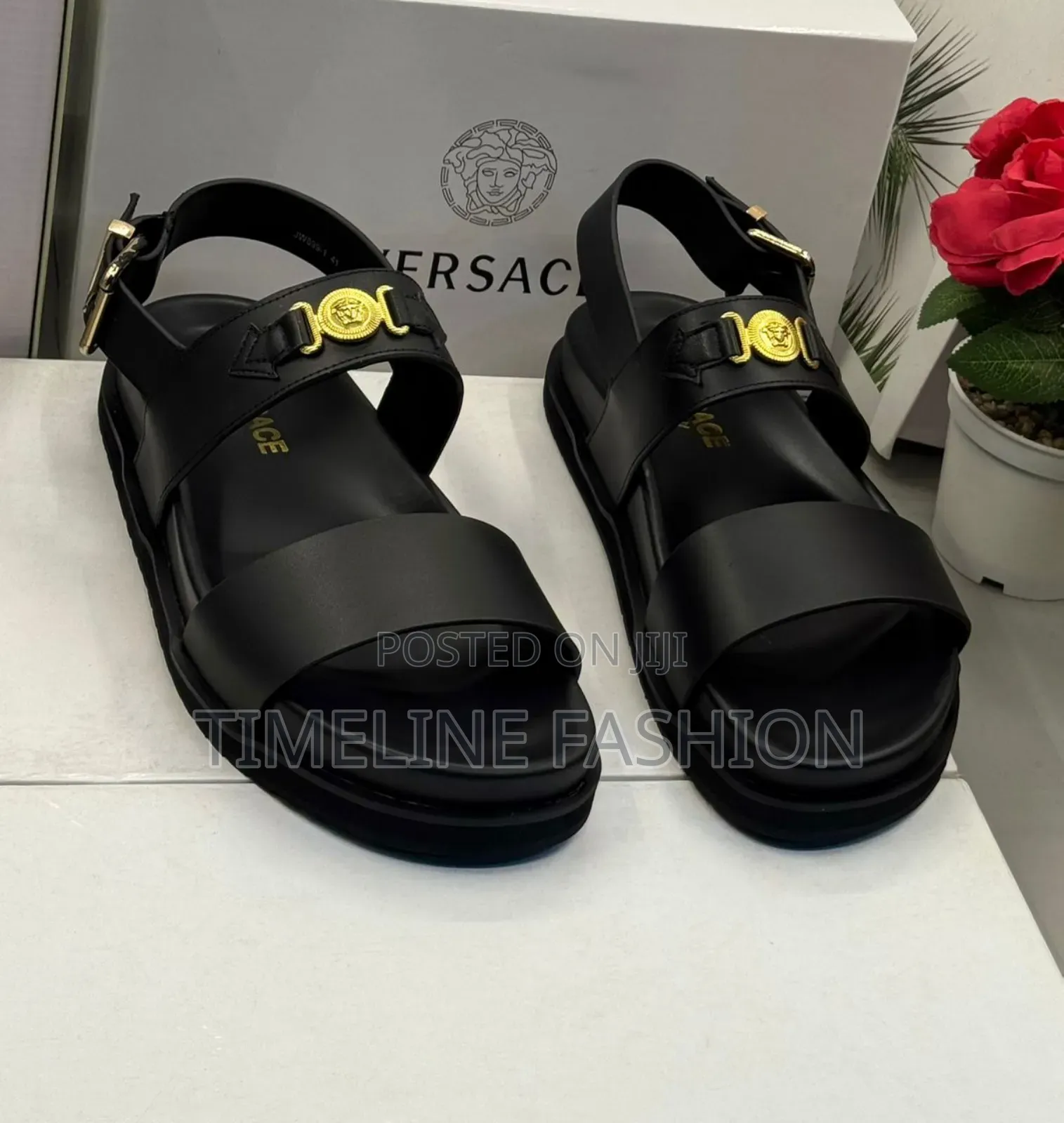 Versace Men's Casual Leather Sandals