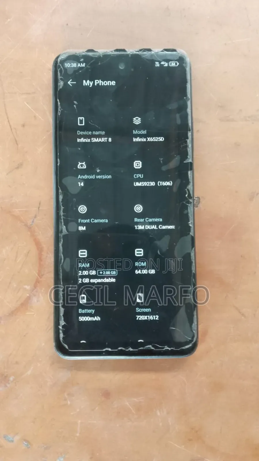 Infinix Smart 8 64 GB Black