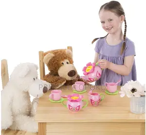 Melissa Doug Bella Butterfly 15-Piece Pretend Play Tea Set