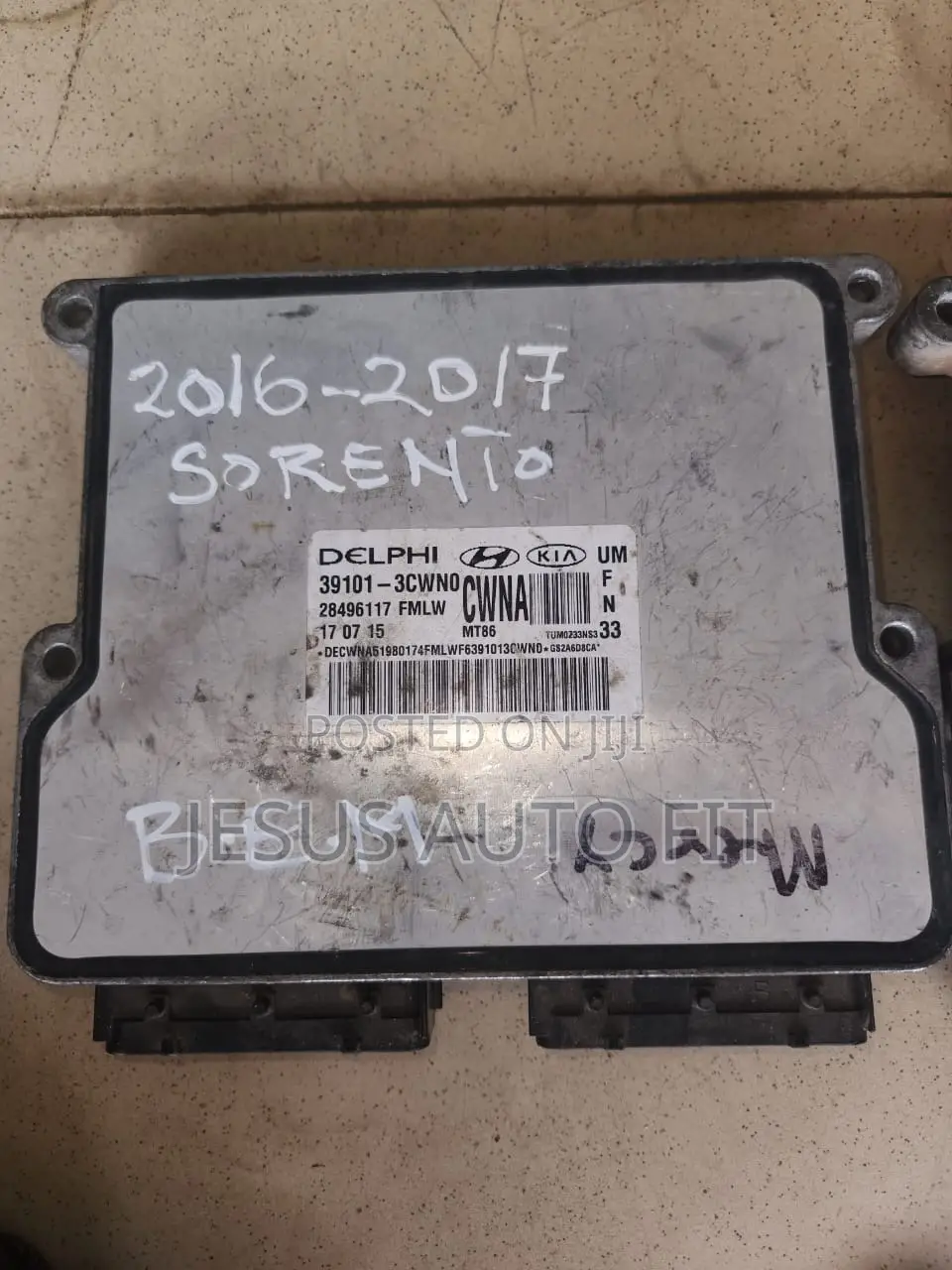 2016-2017 Sorento Control Board (39111-3cwn0 or 39101-3cwn1 )