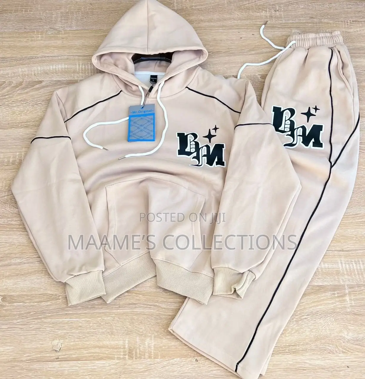 Boohooman Piped Hoodies Top and Down / Tacksuit