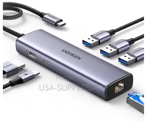 Ugreen Revodok 6 in 1 USB C Hub Gigabit Ethernet Adapter From Usa
