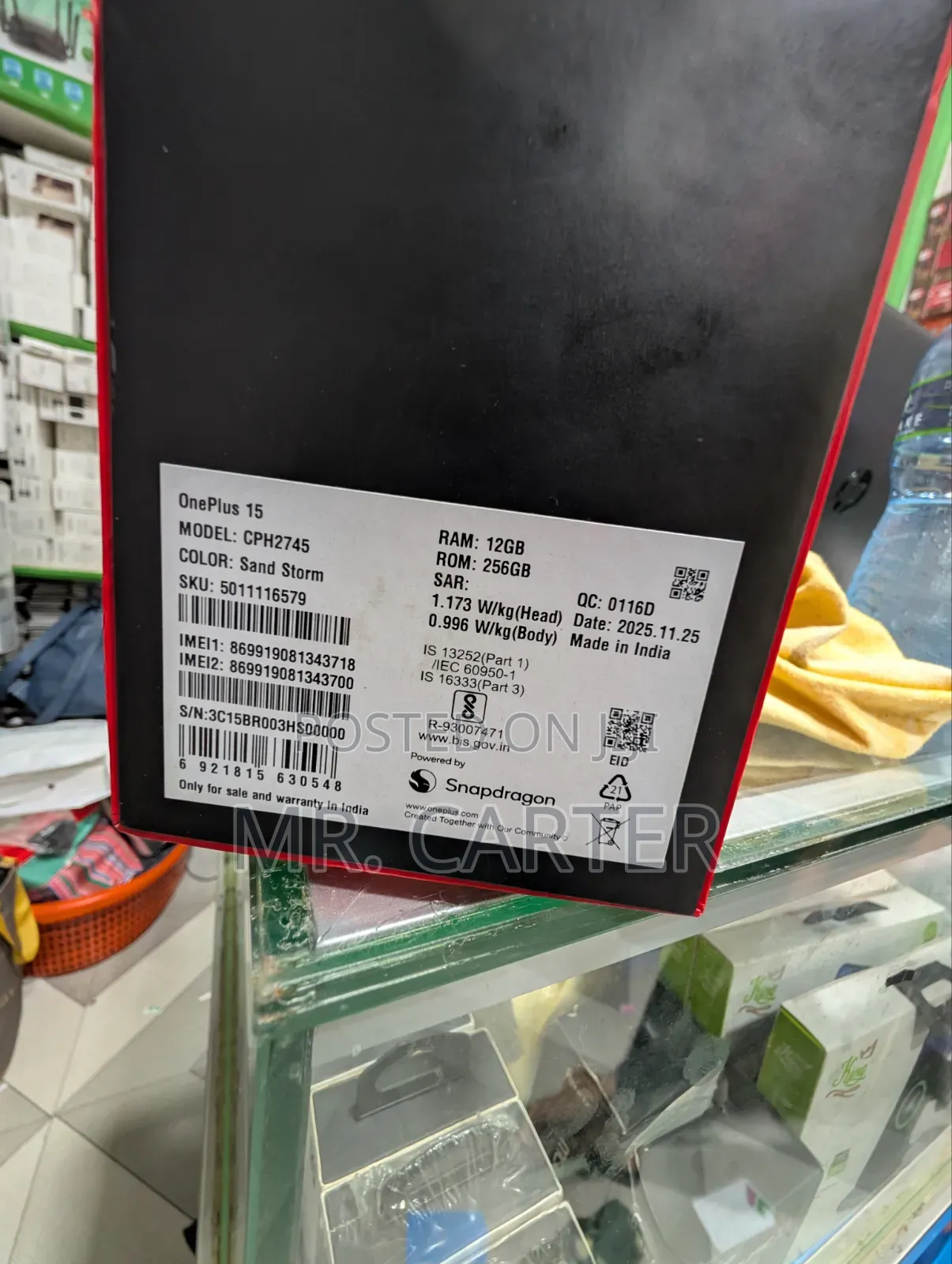 New OnePlus 15 256 GB White