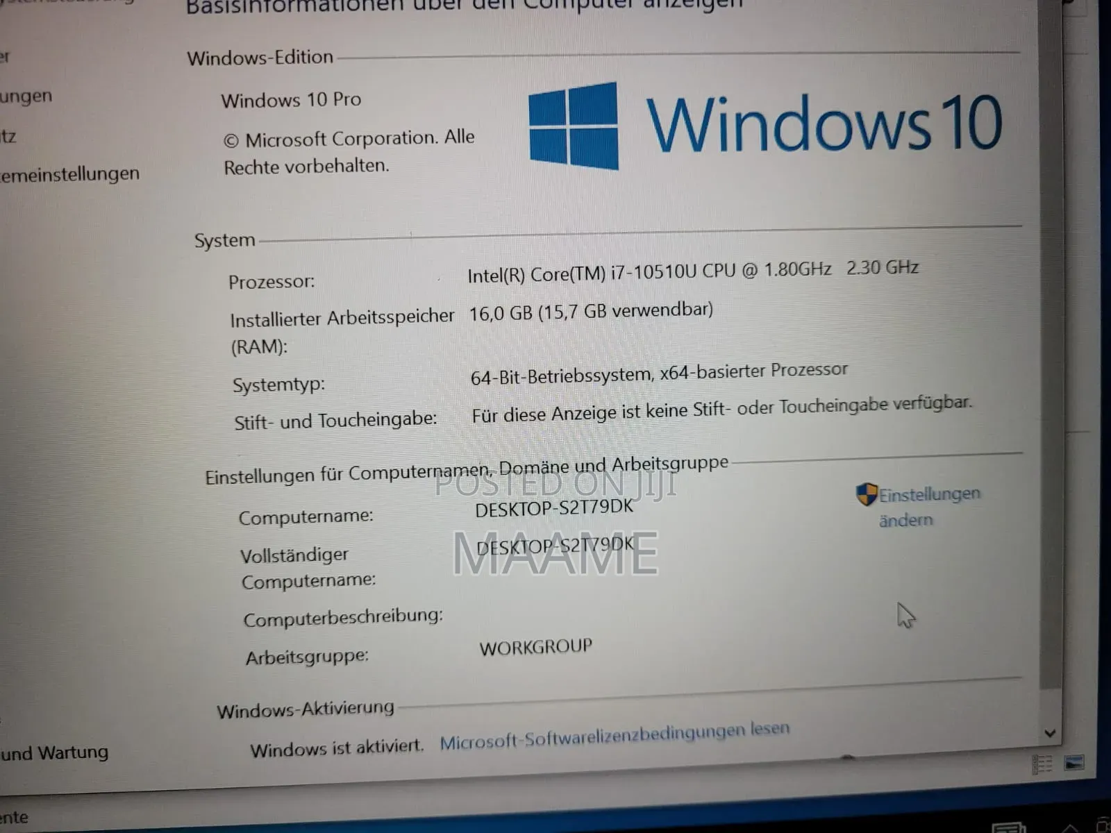 Laptop Lenovo ThinkPad 13 16GB Intel Core i7 SSD 500GB
