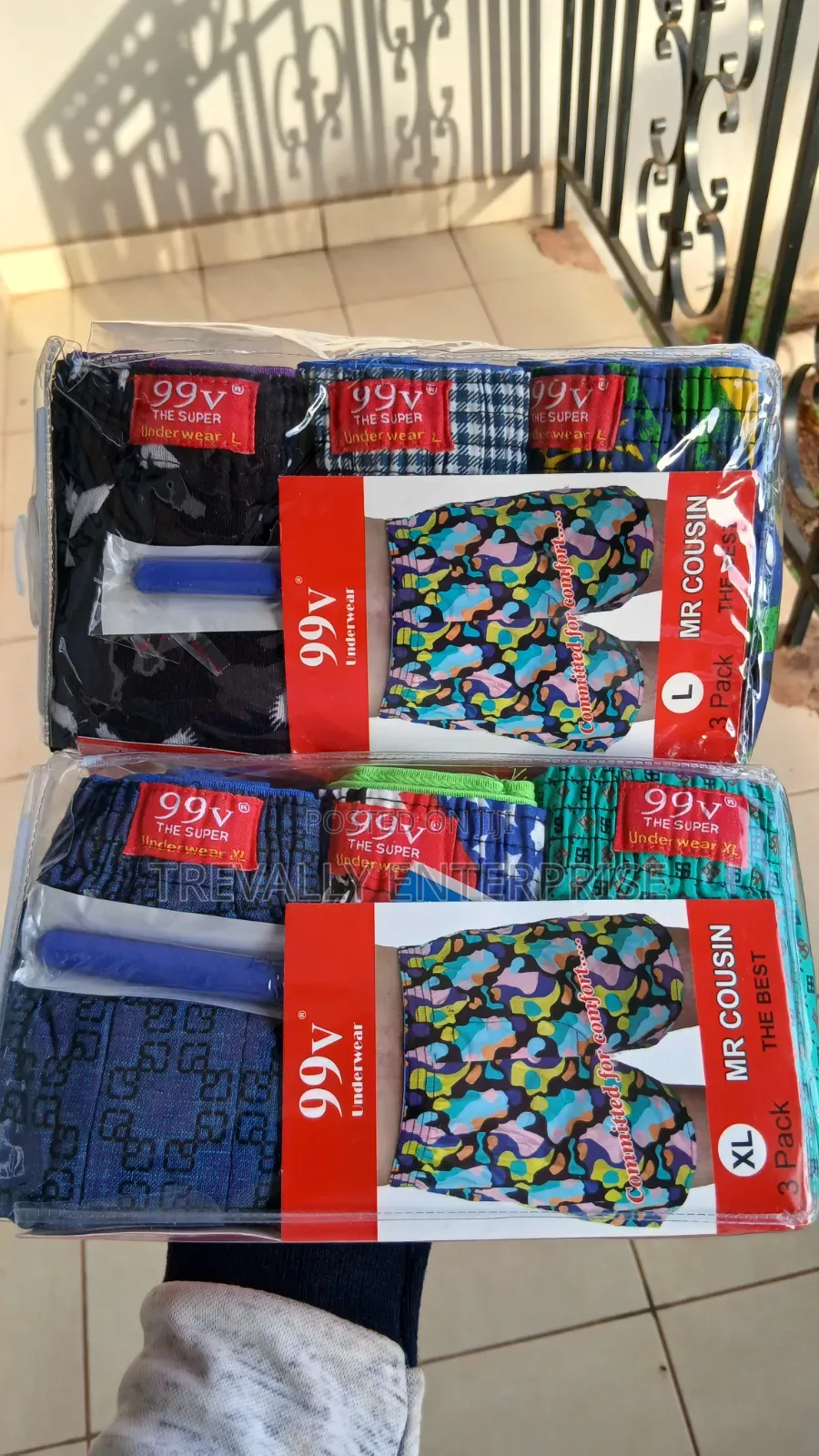 Pure Cotton Men Boxer Shorts