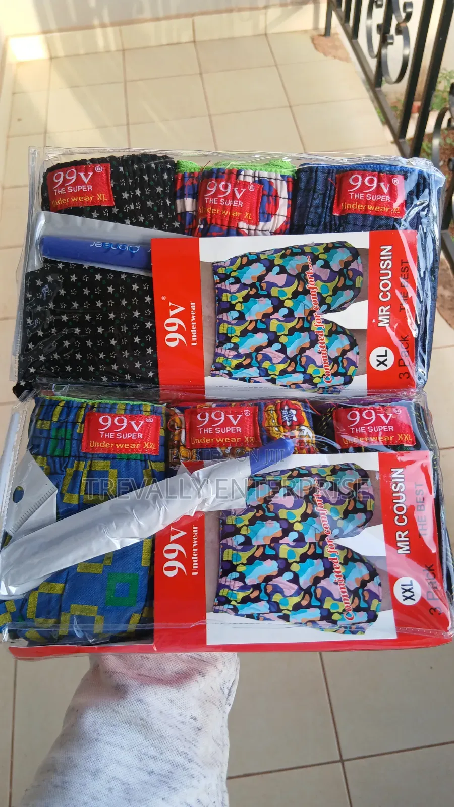 Pure Cotton Men Boxer Shorts