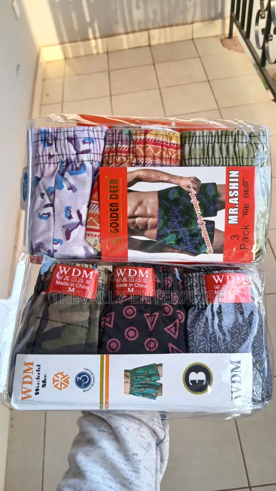 Pure Cotton Men Boxer Shorts