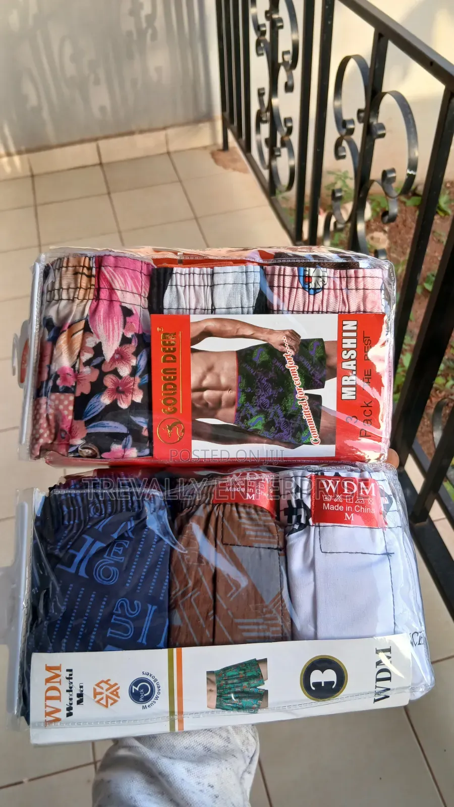 Pure Cotton Men Boxer Shorts