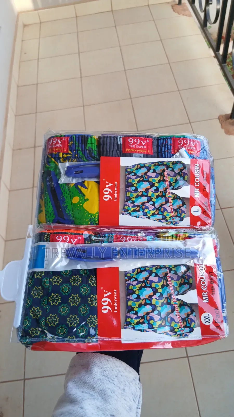 Pure Cotton Men Boxer Shorts