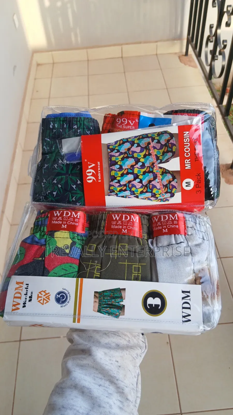 Pure Cotton Men Boxer Shorts