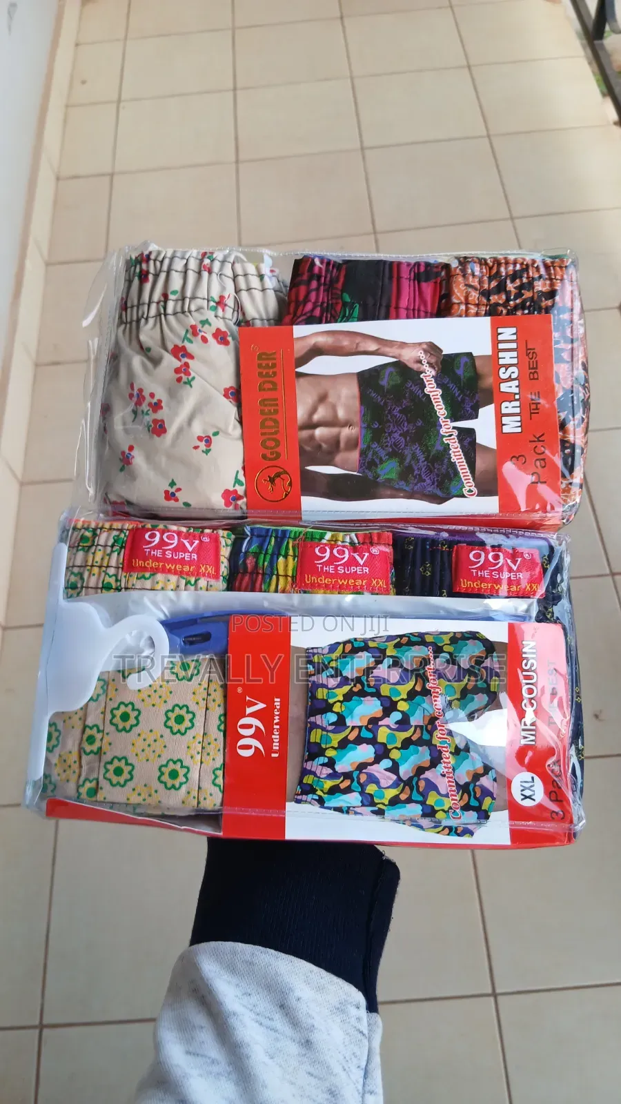 Pure Cotton Men Boxer Shorts