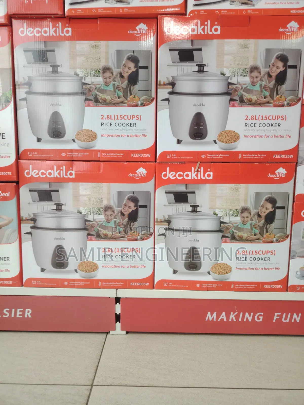 Decakila 2.8l Electric Rice Cooker (Keer035w) Review Specs