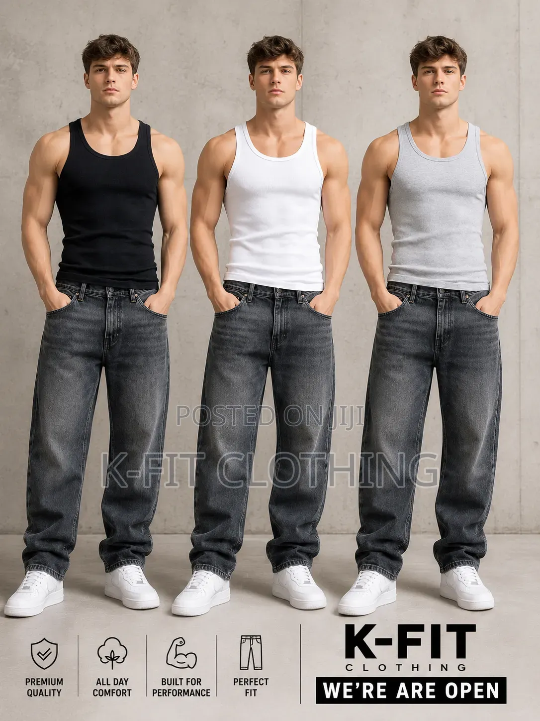 Premium Men's 100% Cotton Singlets (Singles 3-in-1 Packs)