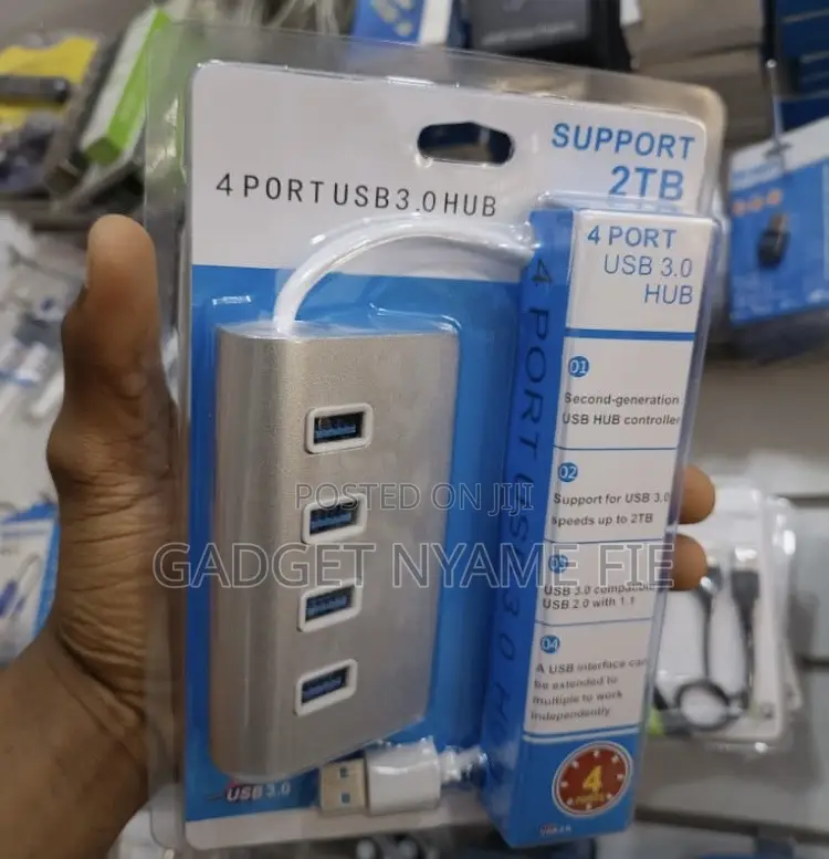 4 Port Usb 3.0 Hub - Metal