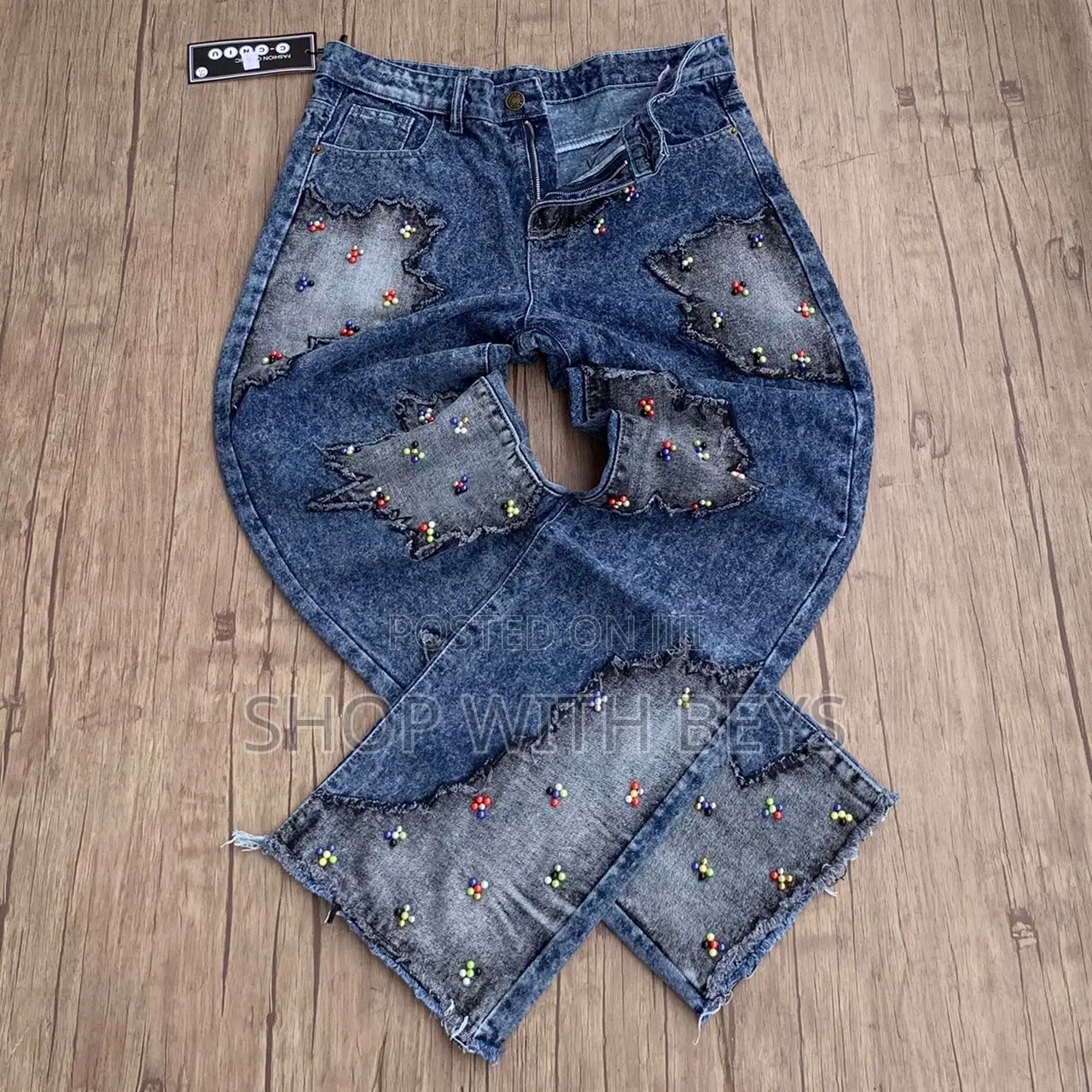 Jeans in Blue and Black