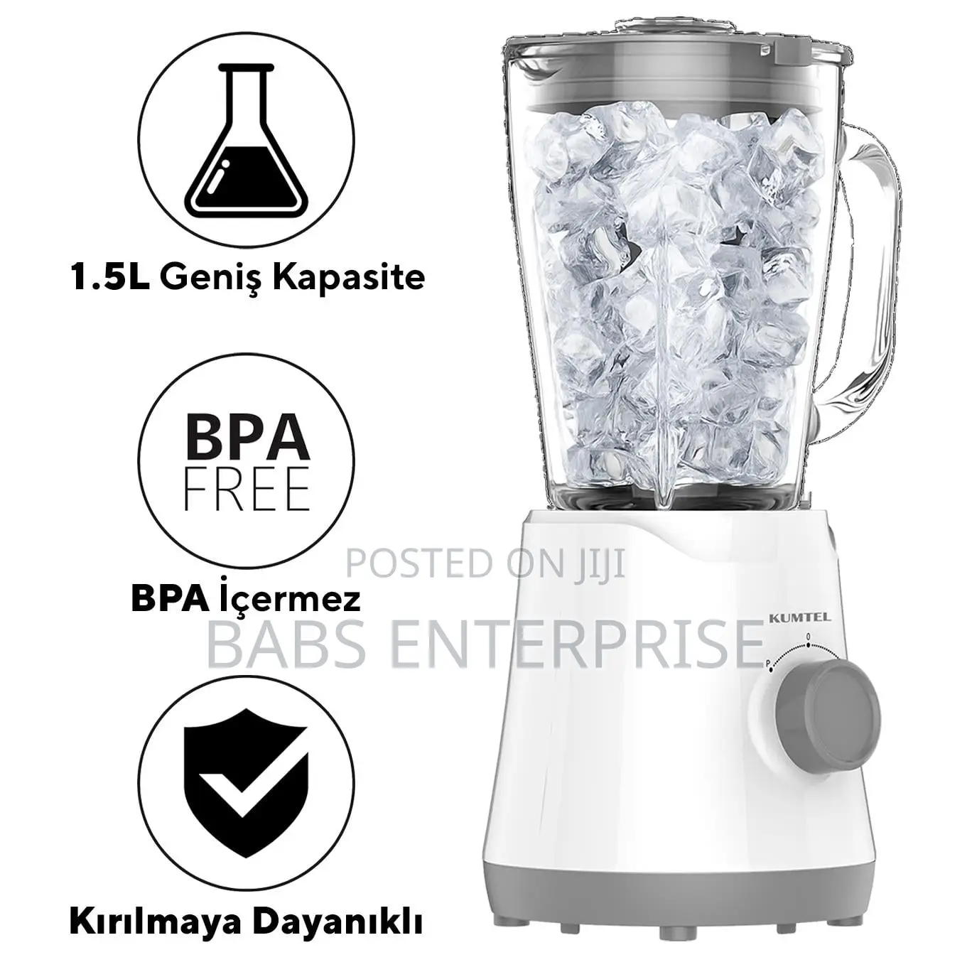 Kumtel HTB-06 Stand Blender 500w 1.5l