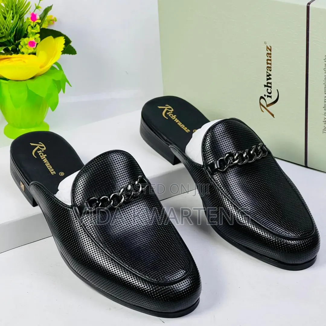 Executive Richwanaz Black Half Shoe