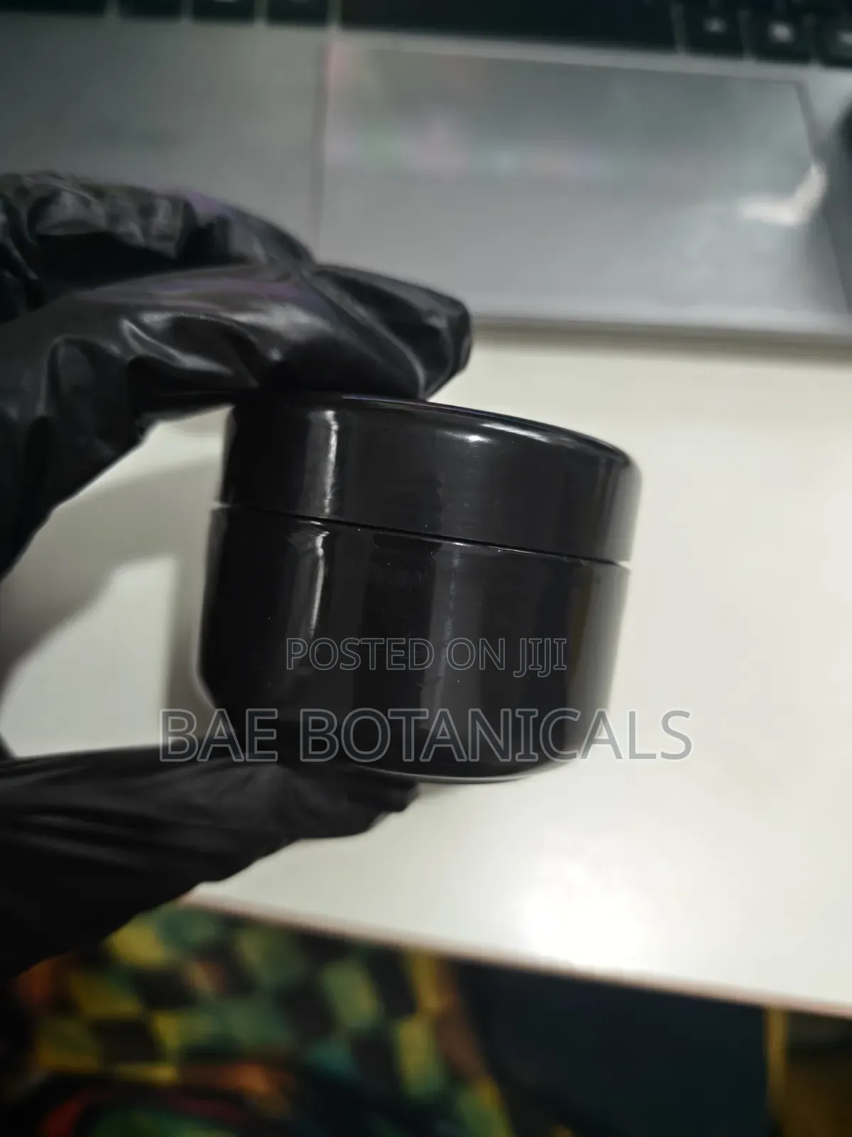 100ml Glossy Black Jar (Moq 25 Pieces)