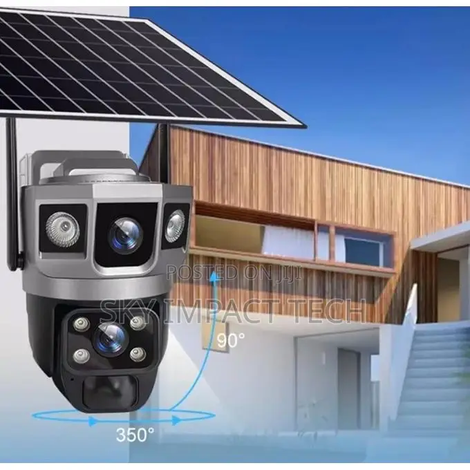 V380 Pro Wifi Camera 4mp Outdoor/Indoor Solar PTZ Camera , 4g Cam