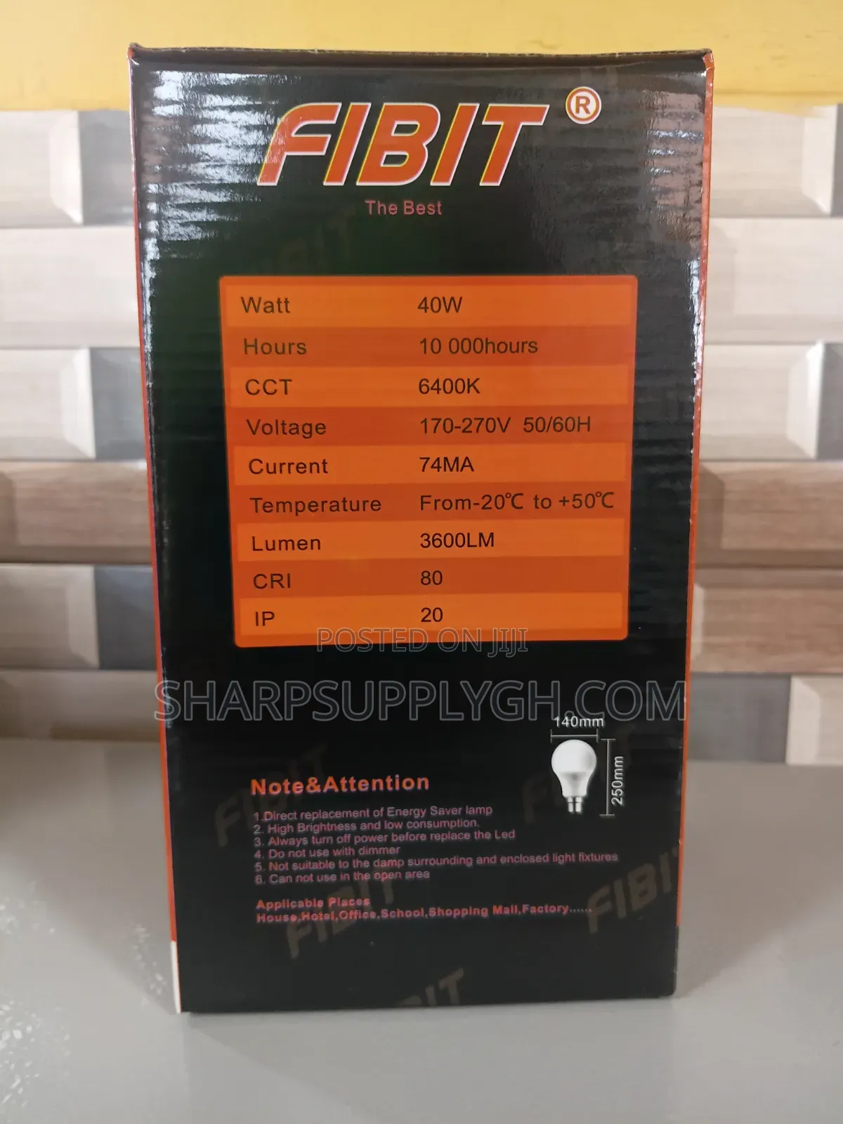 40w Fibit Round Bulb Plus Size