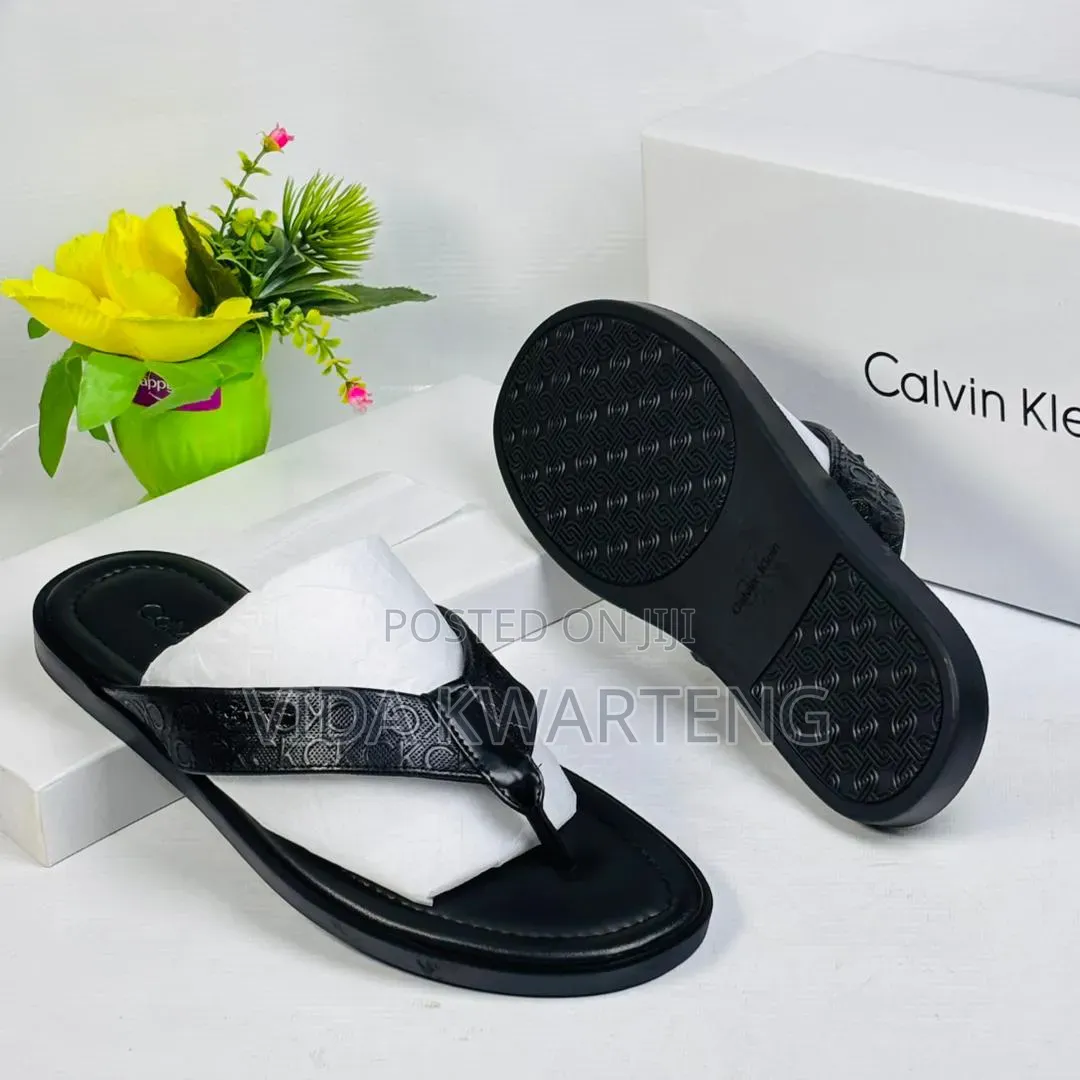 Calvin Klein Black Slippers