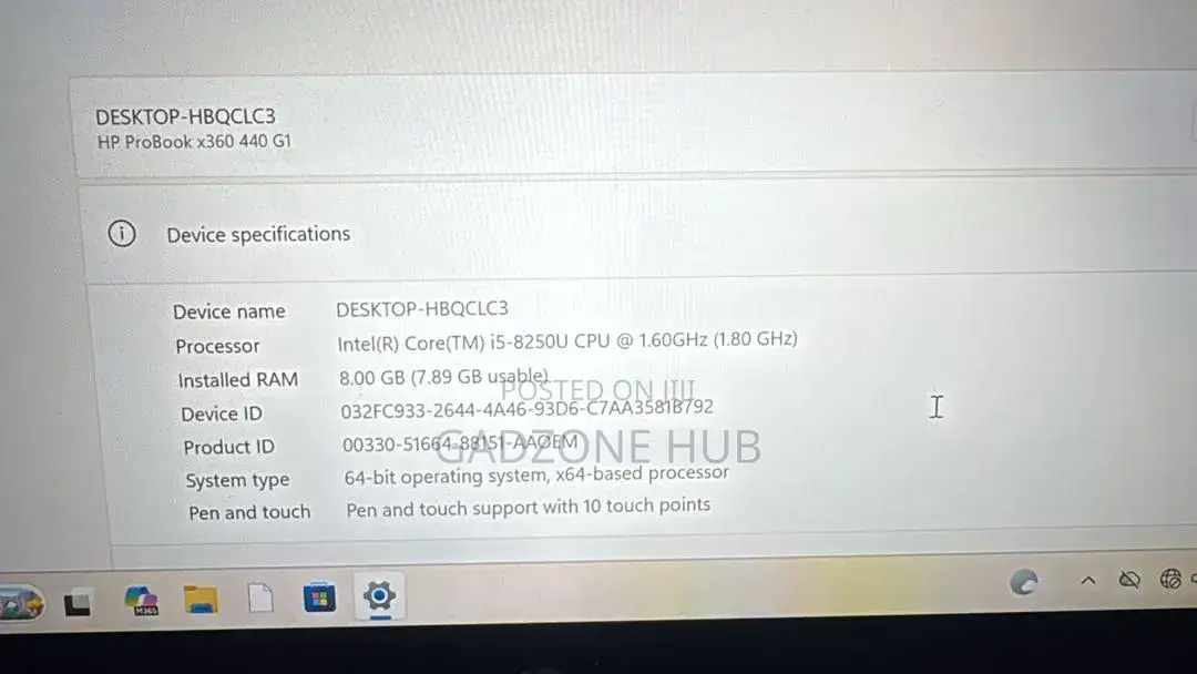 Laptop HP ProBook X360 440 G1 8GB Intel Core i5 SSD 256GB