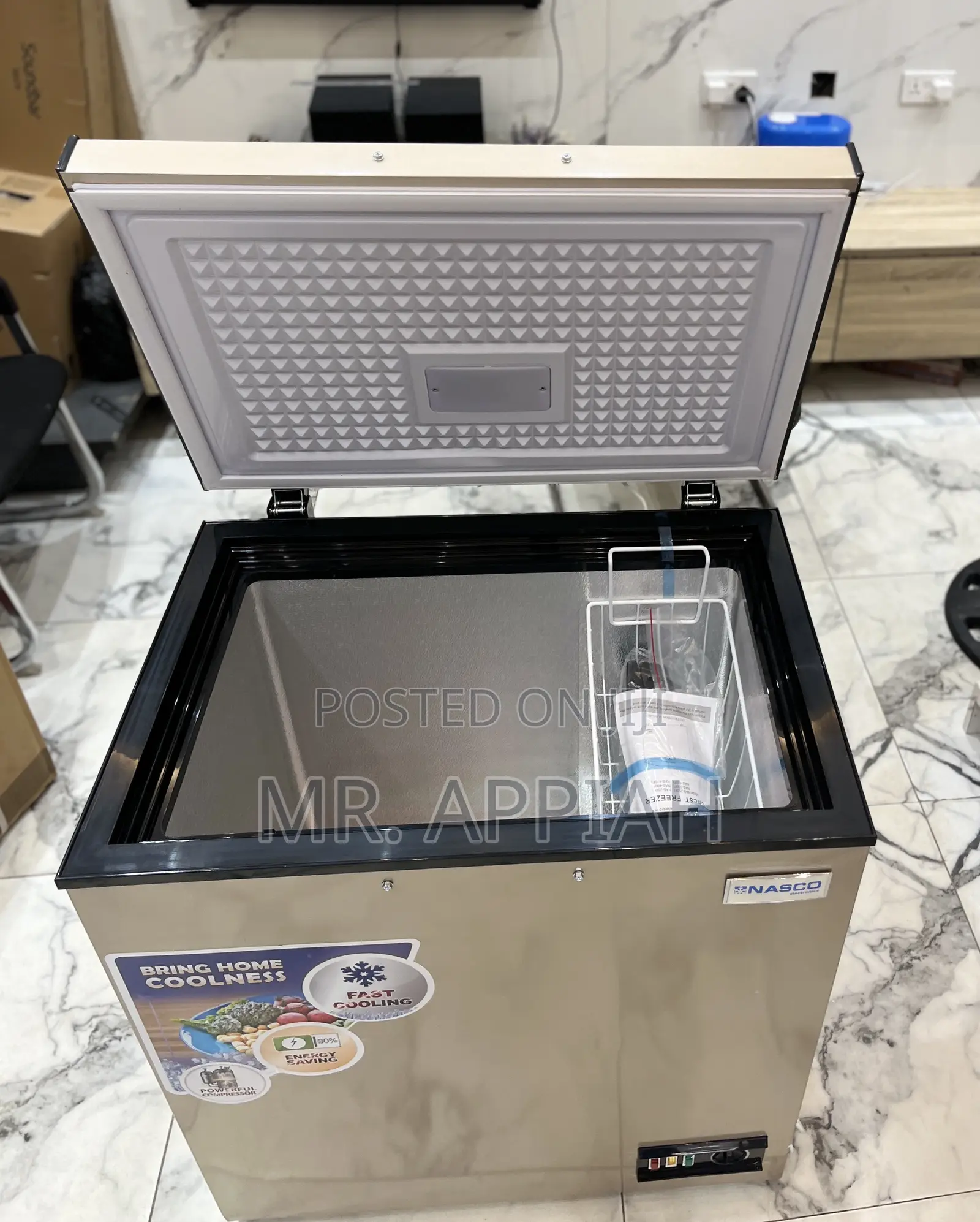 Buy Original Nasco 150l 1 Door Electric Chest Freezer(Gold) 