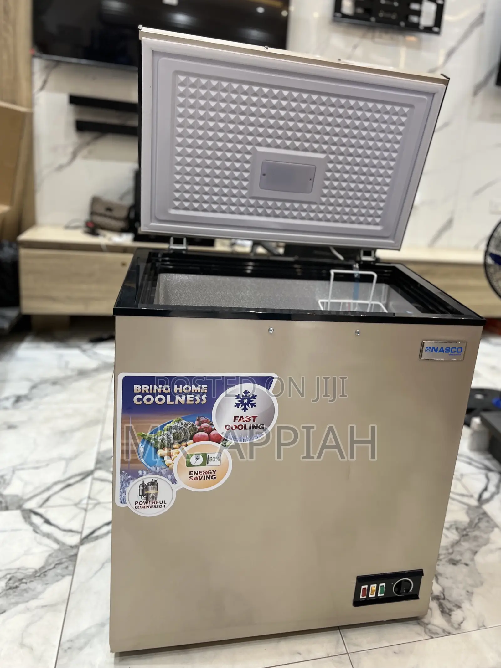 Buy Unique Nasco 1 Door Electric Chest Freezer(Gold)150l,Nas200fl