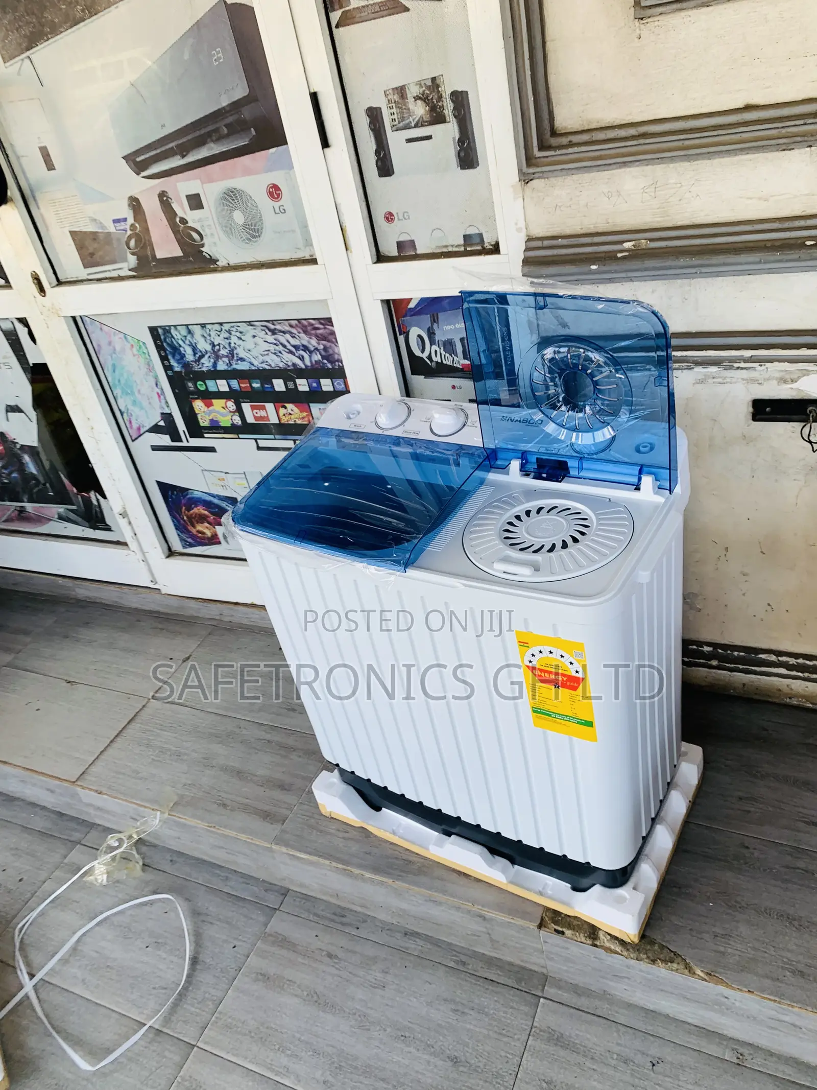 Neatly Boxed Nasco Washing Machine Semi Automatic 8 Kg White