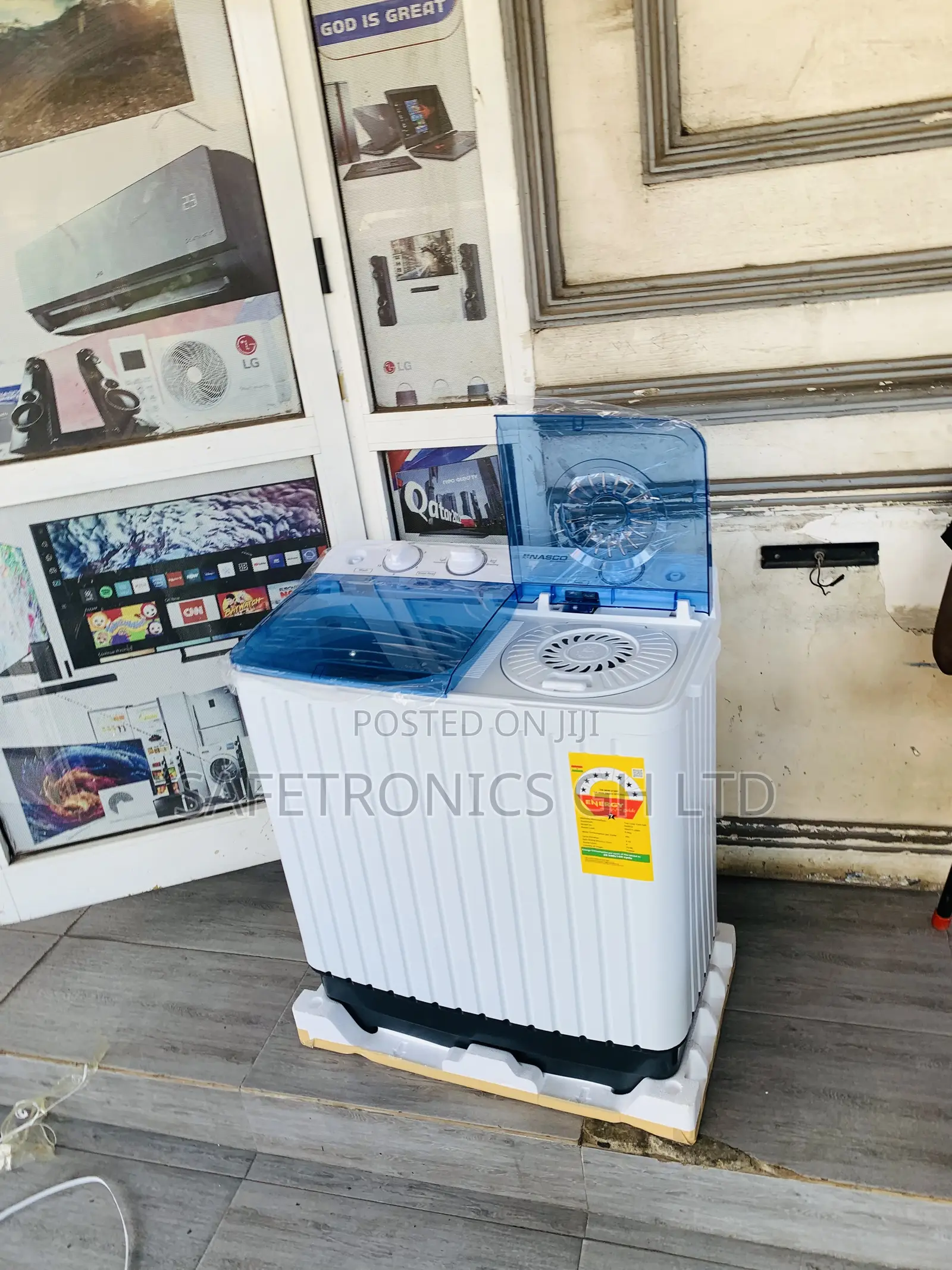 Zealous Fast Nasco Washing Machine Semi Automatic 8 Kg White