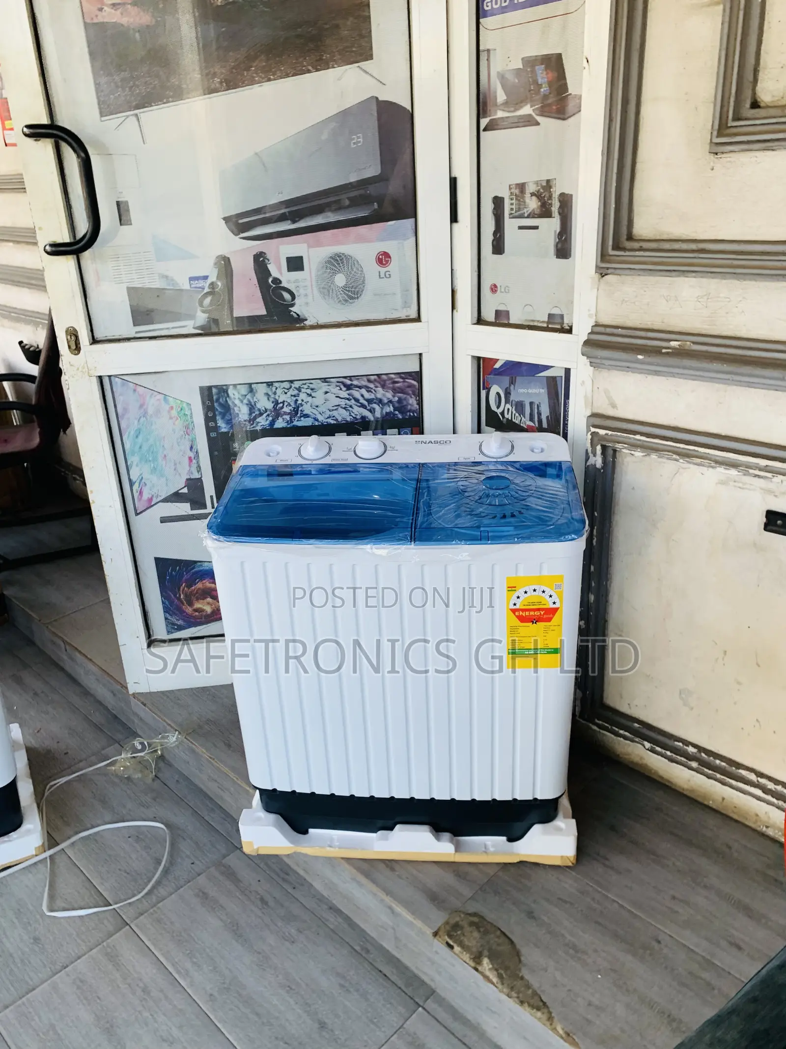 Authentic Nasco Washing Machine Semi Automatic 8 Kg White