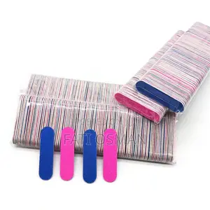 100pcs Mini Double Sided Nail File Disposable Buffer