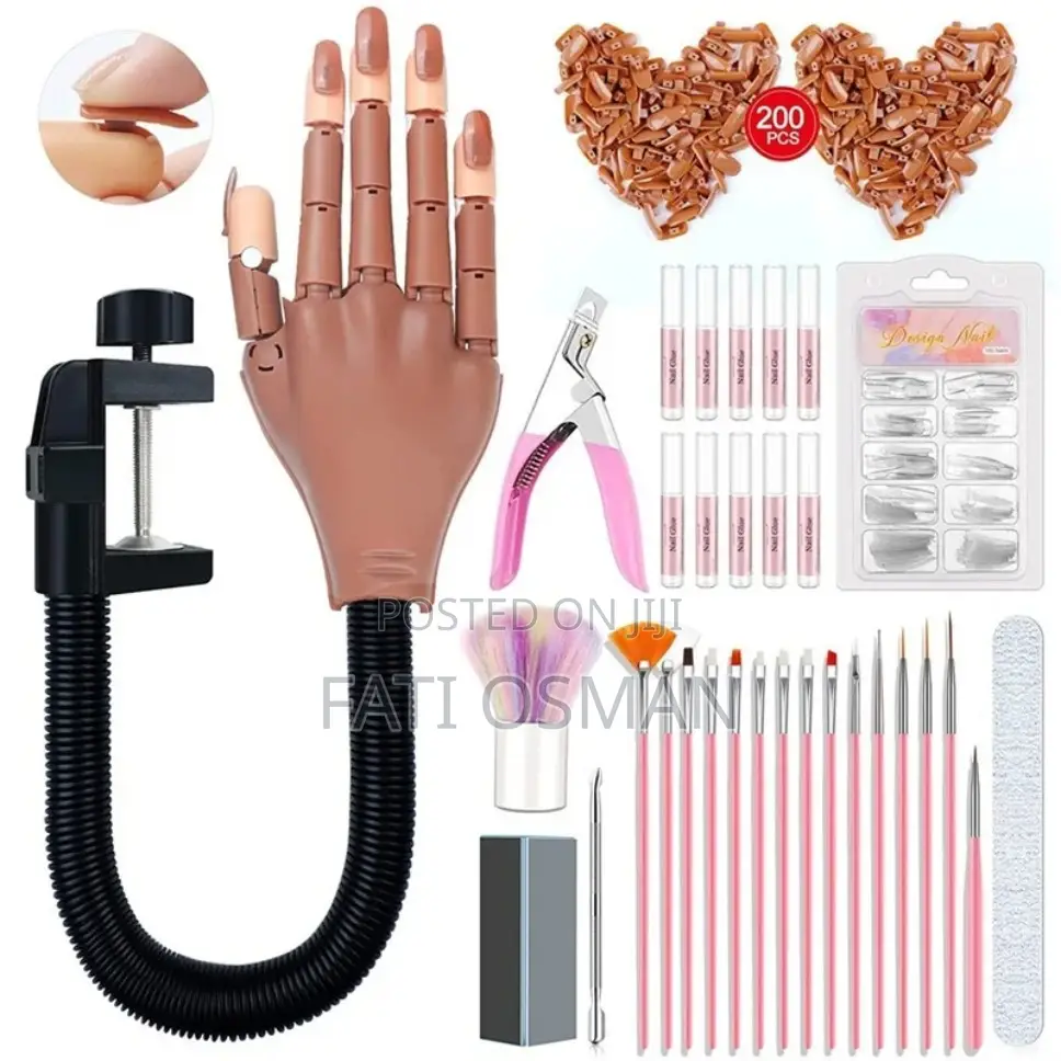 Nails Hand Pracrice With Other Accessories