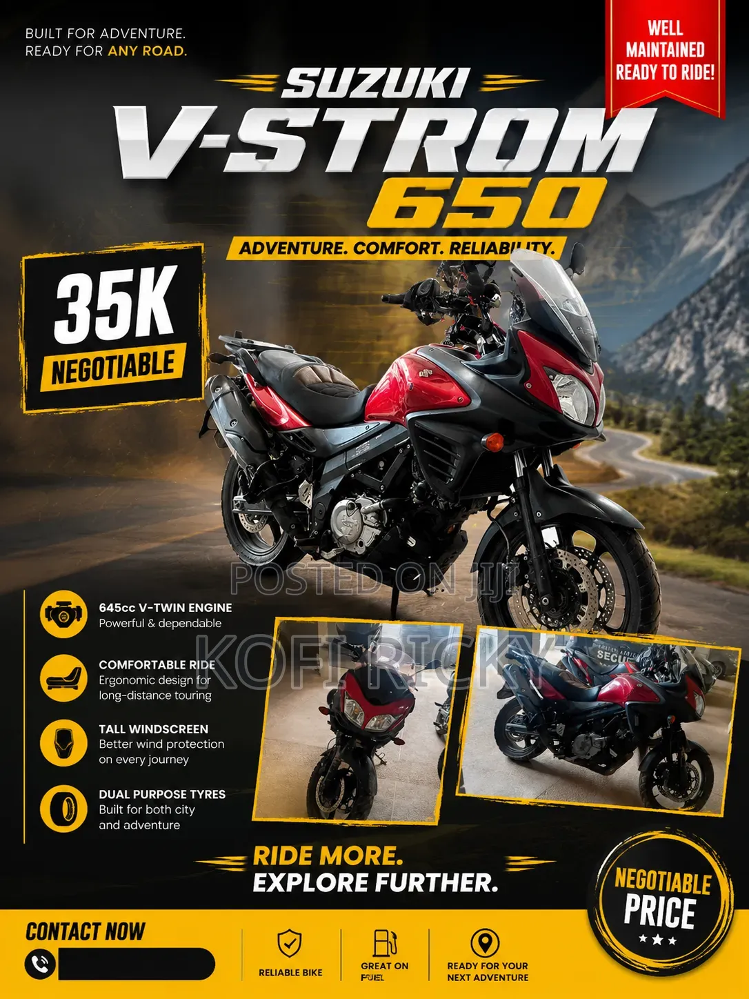 Suzuki V-Strom 2017 Red