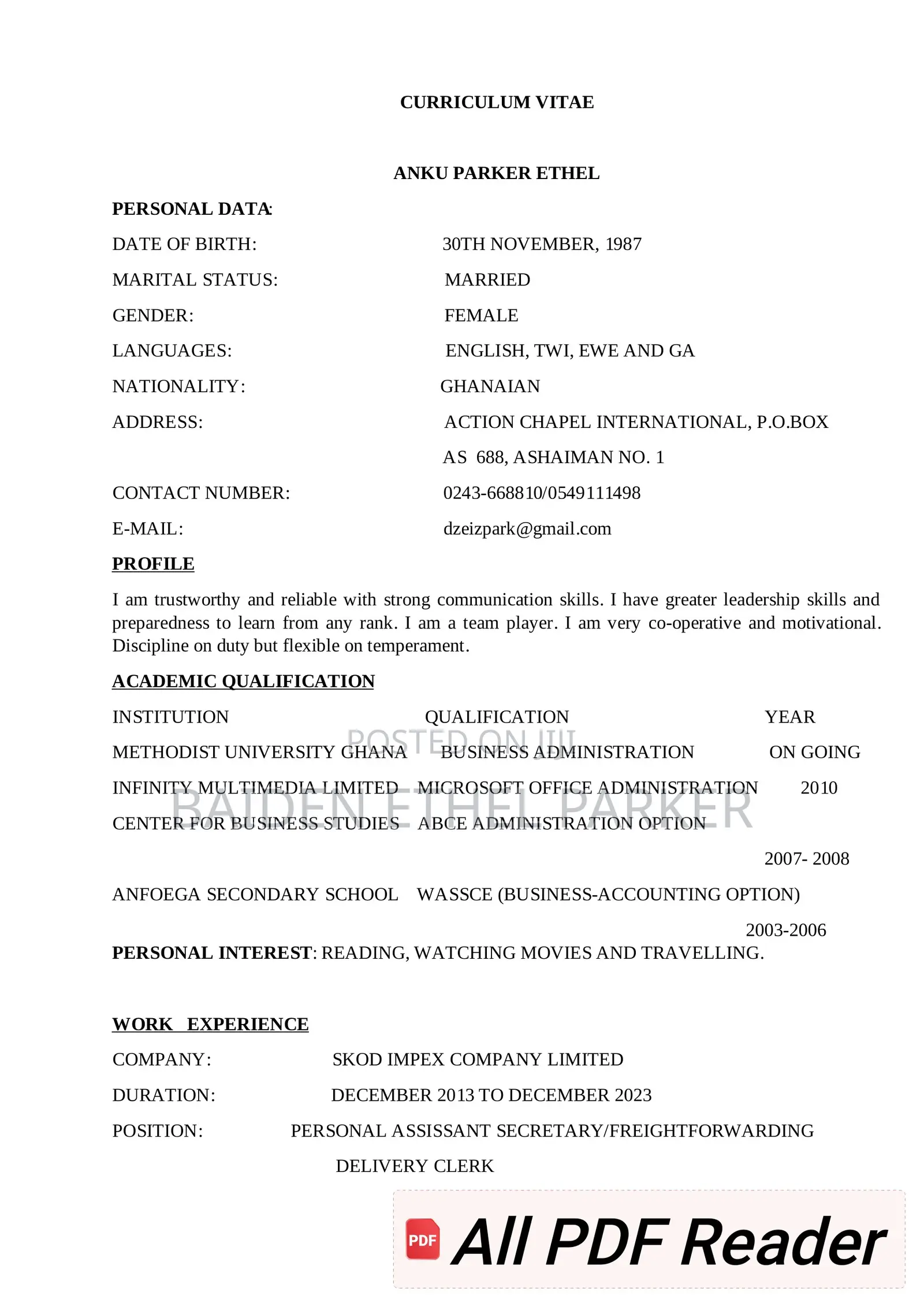Clearance Officer