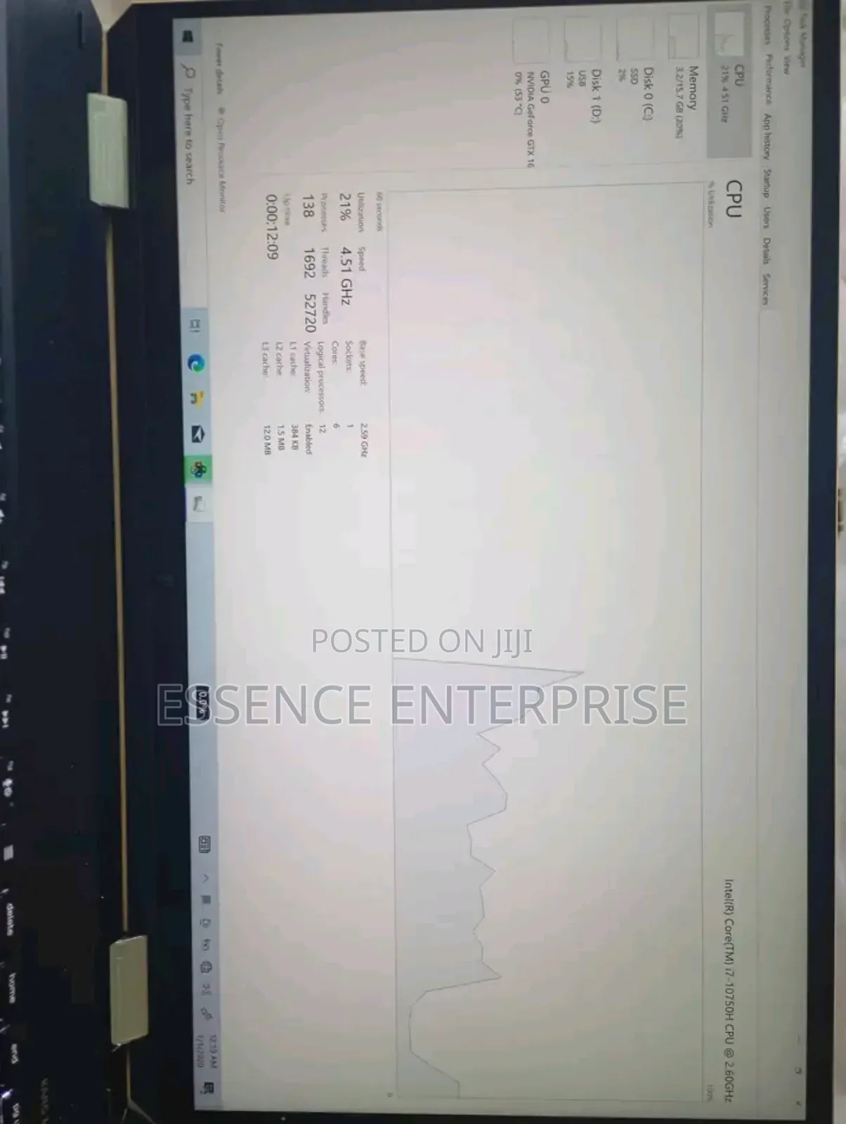 New Laptop HP Spectre X360 13 16GB Intel Core i7 SSD 512GB